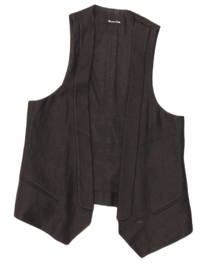 Colete feminino Massimo Dutti OPEN EU 38 médio preto algodão