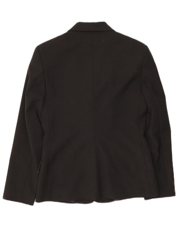 Jaqueta Blazer Feminina Benetton com 3 Botões IT 42 Poliéster Preto Médio