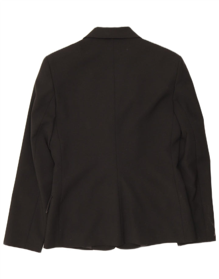 Jaqueta Blazer Feminina Benetton com 3 Botões IT 42 Poliéster Preto Médio
