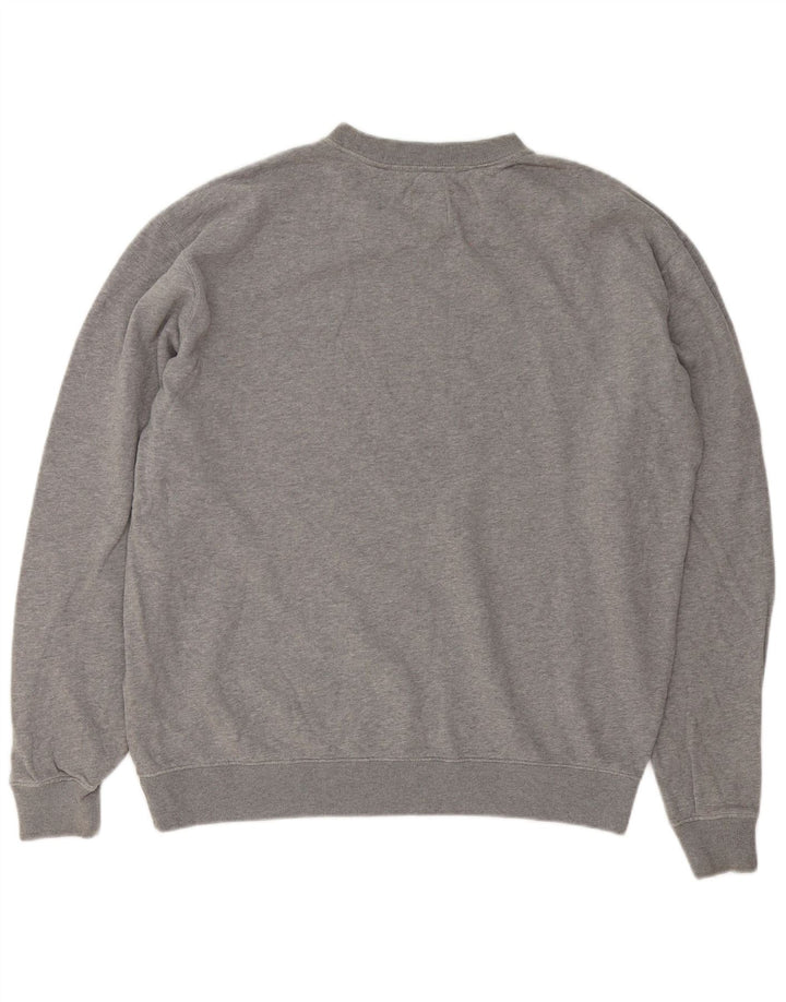 Jack Wills moletom masculino jumper médio cinza algodão manchado