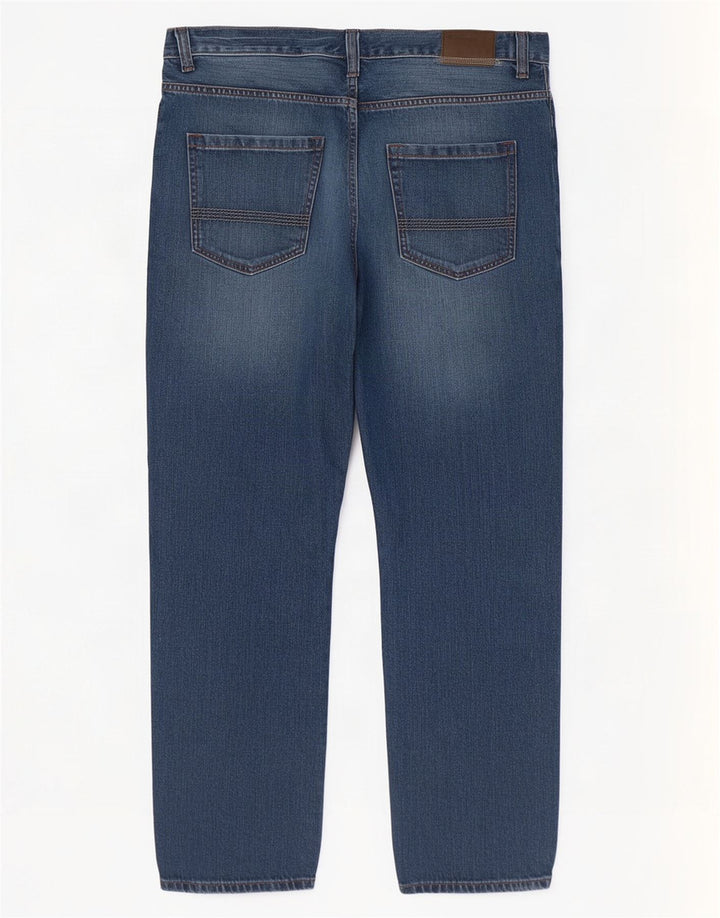 Calça jeans reta masculina Timberland W36 L32 azul algodão