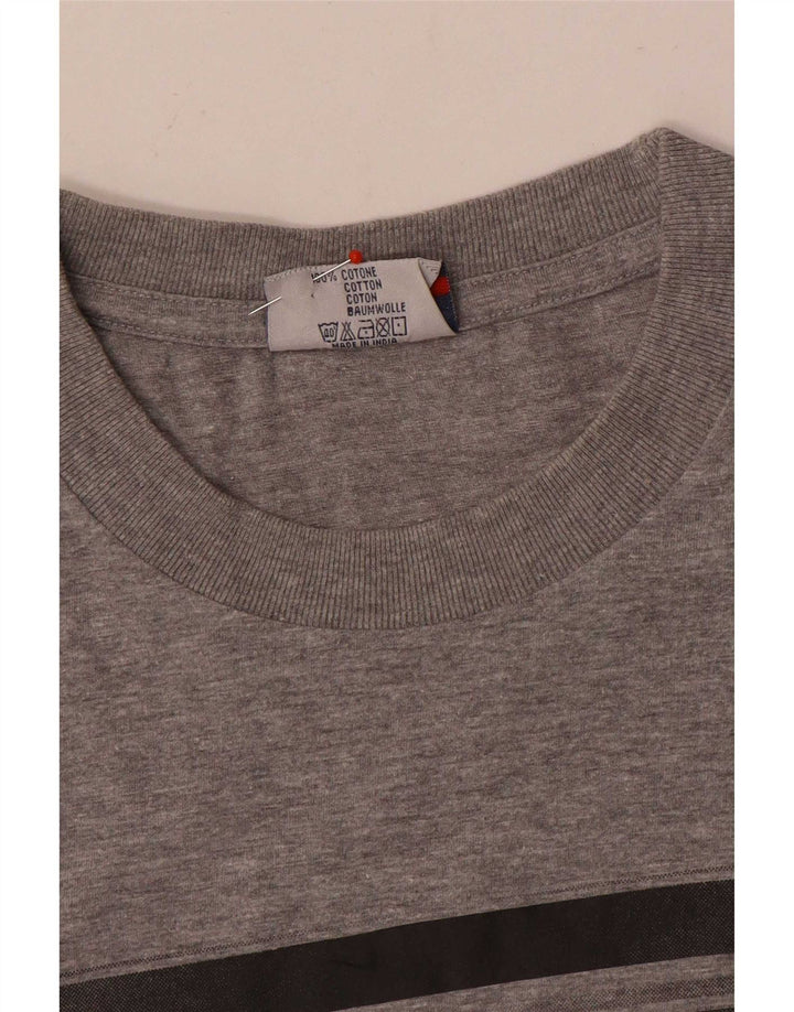 Fila Camiseta Masculina Top Grande Algodão Cinza