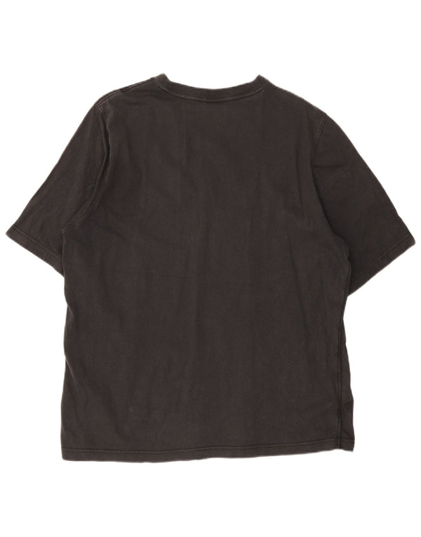 Adidas Mens Graphic T-Shirt Top Médio Algodão Preto