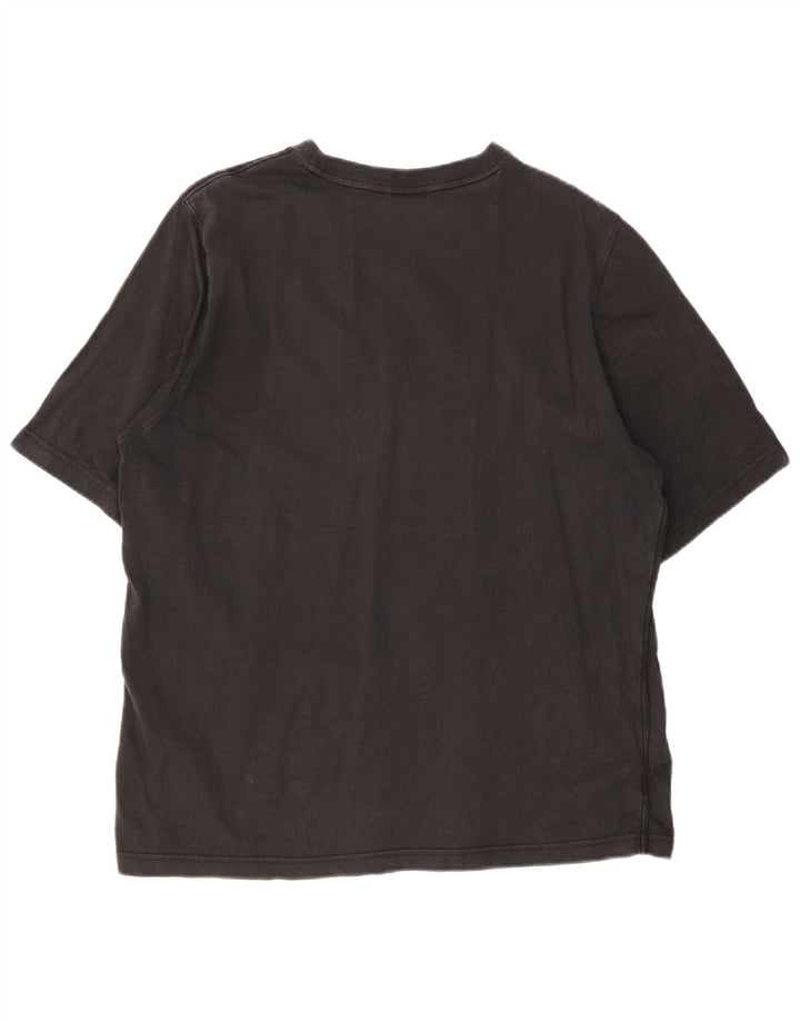 Adidas Mens Graphic T-Shirt Top Médio Algodão Preto