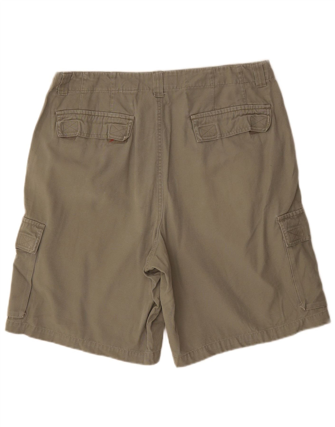EDDIE BAUER Shorts cargo masculino W36 grande algodão cáqui