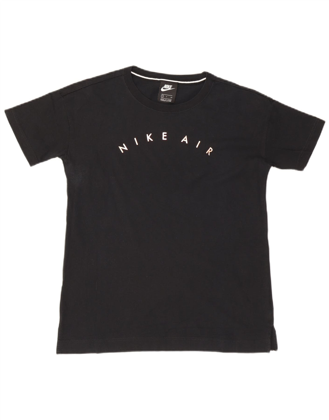 Camiseta masculina Nike Air Graphic preta pequena
