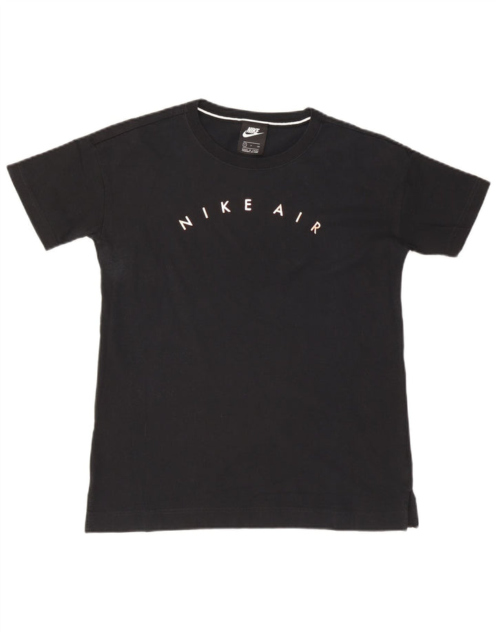 Camiseta masculina Nike Air Graphic preta pequena