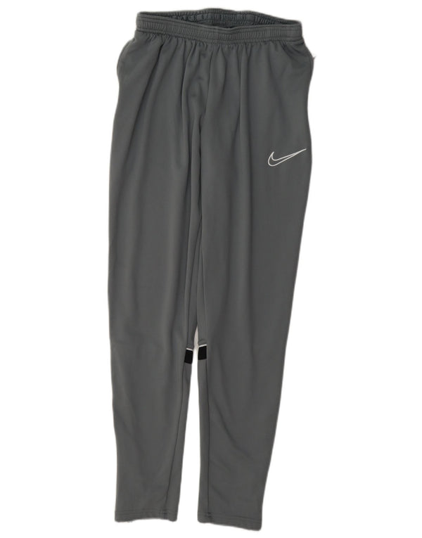 Calça de treino masculina Nike Dri Fit cinza médio colorblock poliéster