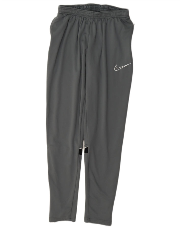 Calça de treino masculina Nike Dri Fit cinza médio colorblock poliéster