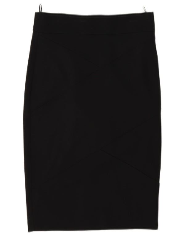 Saia lápis feminina Pinko Reino Unido 8 pequena W27 viscose preta