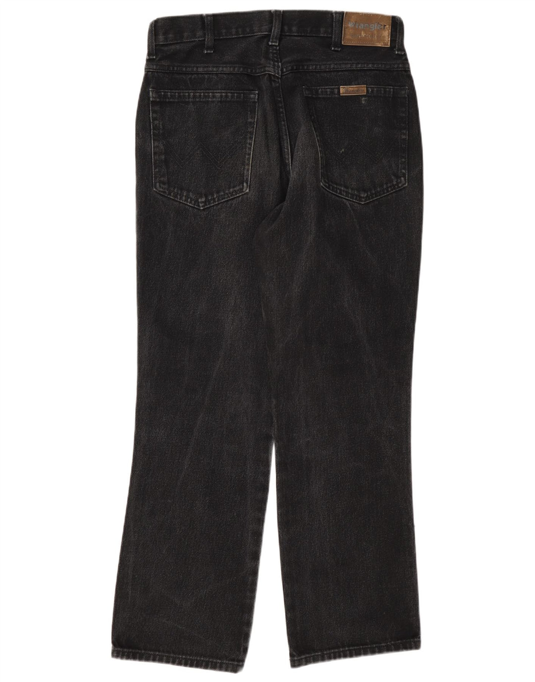 Wrangler feminino regular fit jeans reto W32 L30 algodão cinza
