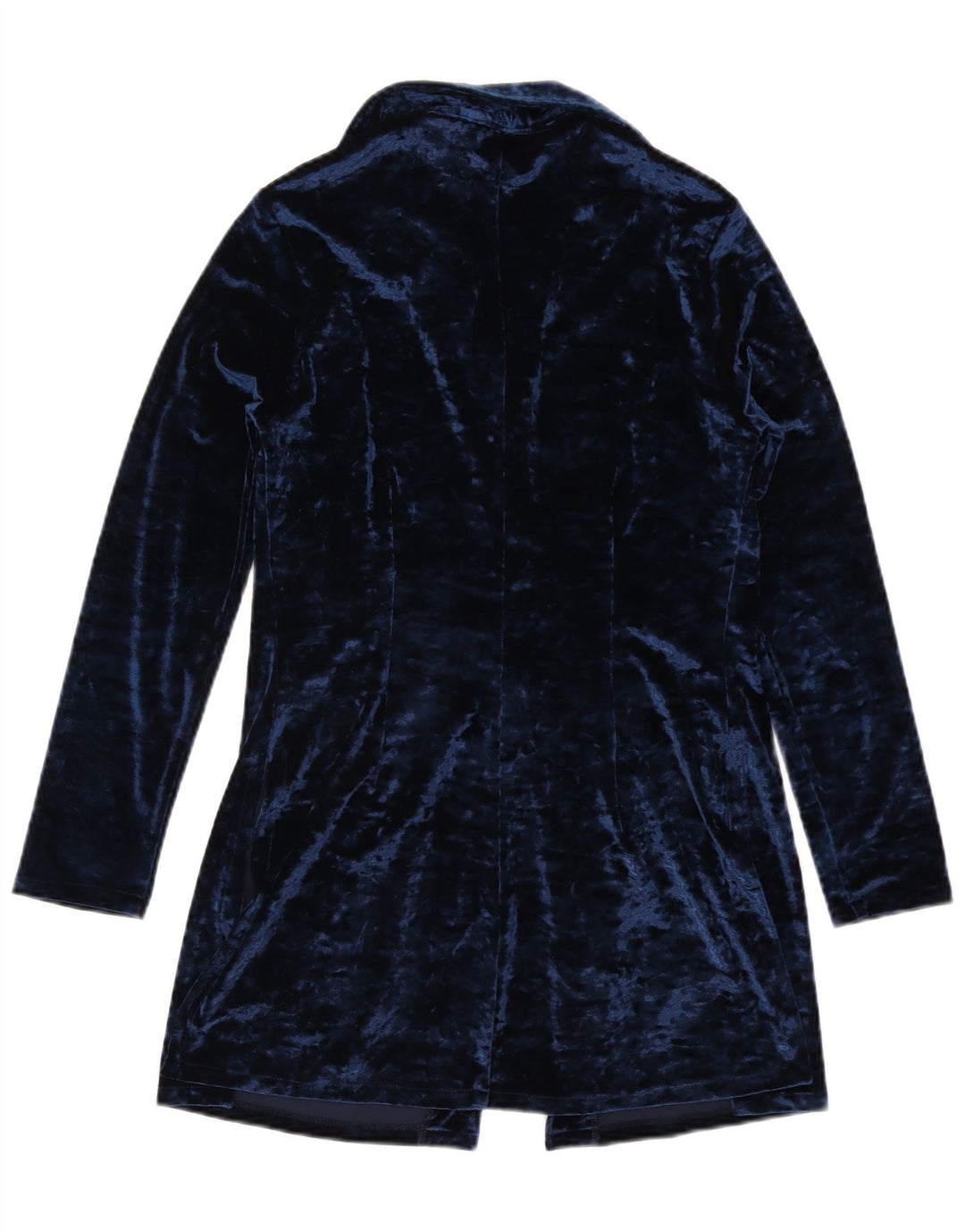 Blusa feminina vintage com palangre IT 44 poliéster azul marinho médio