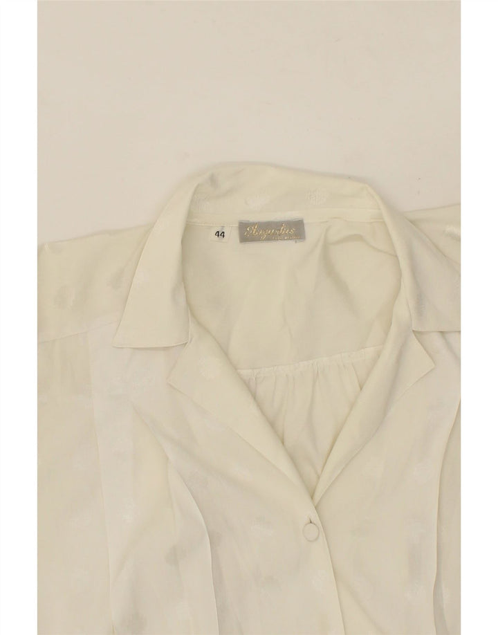AUGUSTUS Womens Shirt Blouse EU 44 XL Off White Vintage Augustus and Second-Hand Augustus from Messina Hembry 
