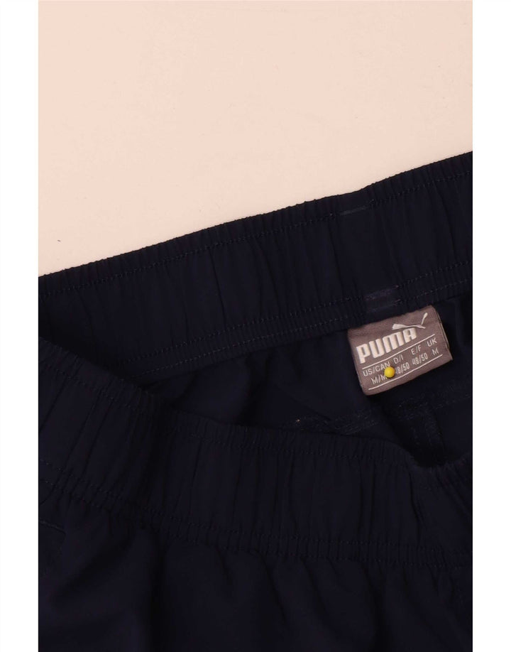 Shorts esportivos masculinos Puma médio azul marinho poliéster