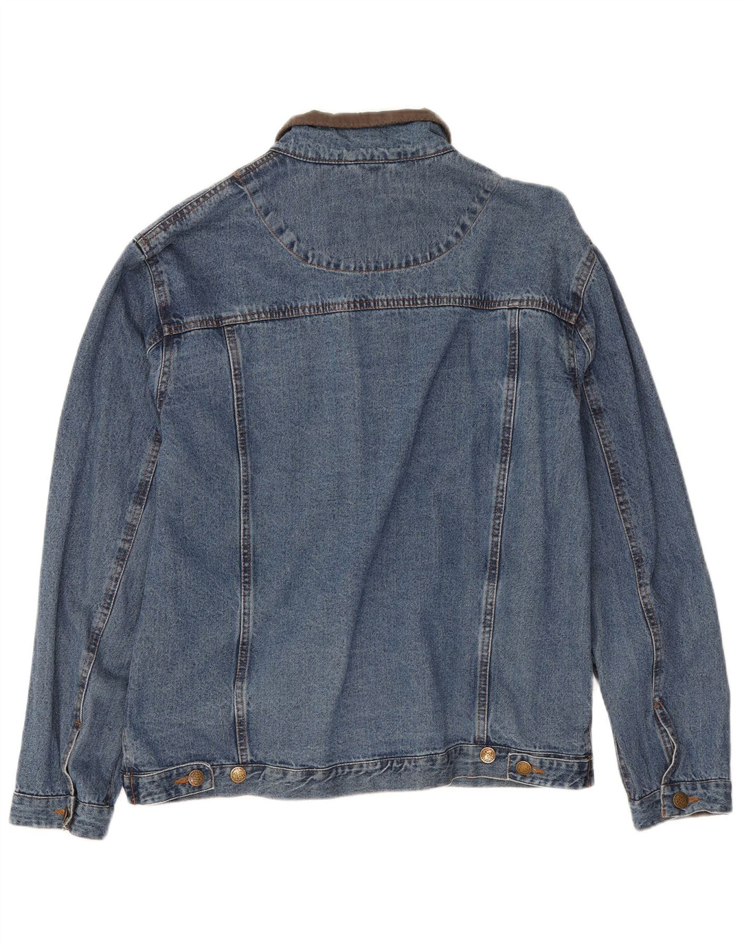 Jaqueta jeans masculina Atlas For Men UK 40 grande algodão azul