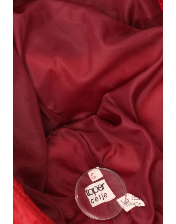 Jaqueta acolchoada feminina VINTAGE EU 40 vermelho médio