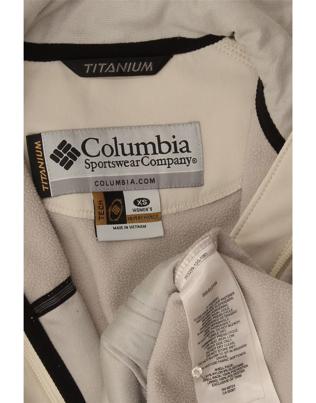 Jaqueta Columbia Feminina Titanium Windbreaker UK 6 XS Cinza Nylon