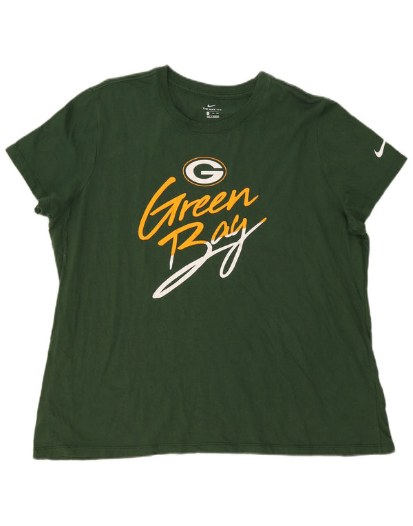 Camiseta masculina Nike Green Bay Packers com estampa gráfica 2XL de algodão