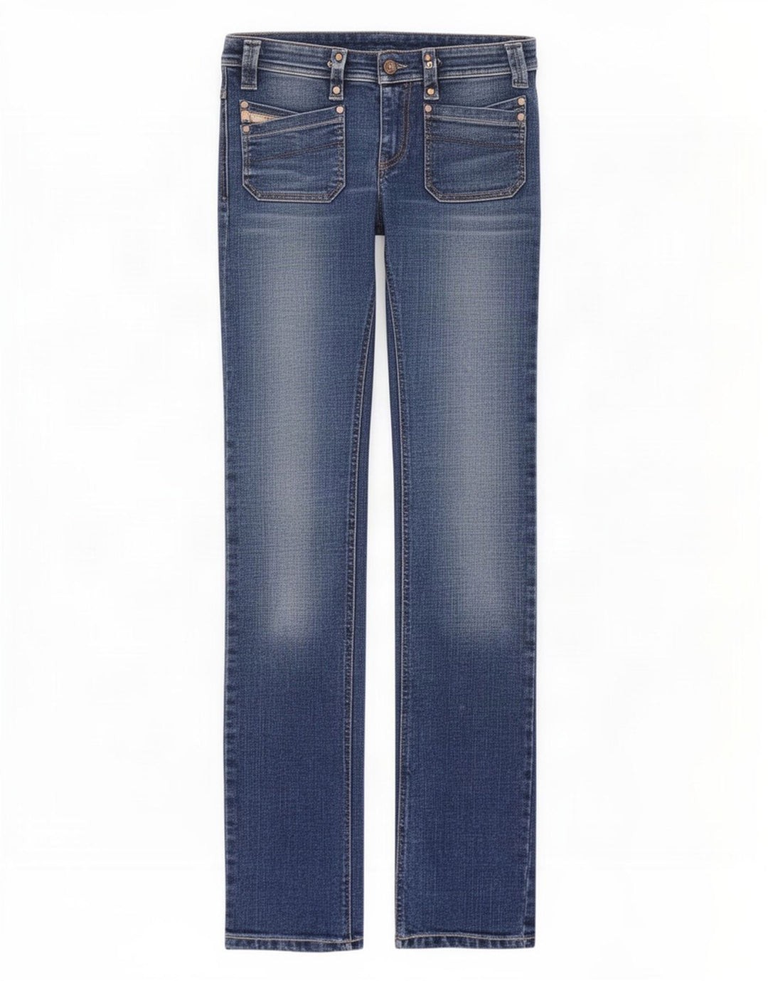Jeans Slim Feminino Diesel W27 L33 Azul