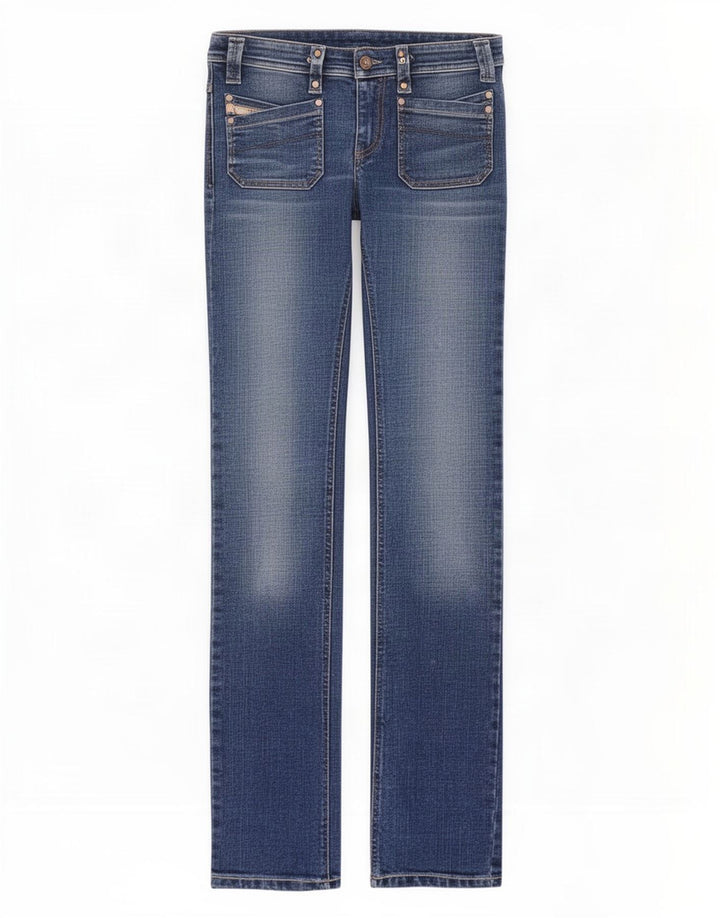 Jeans Slim Feminino Diesel W27 L33 Azul