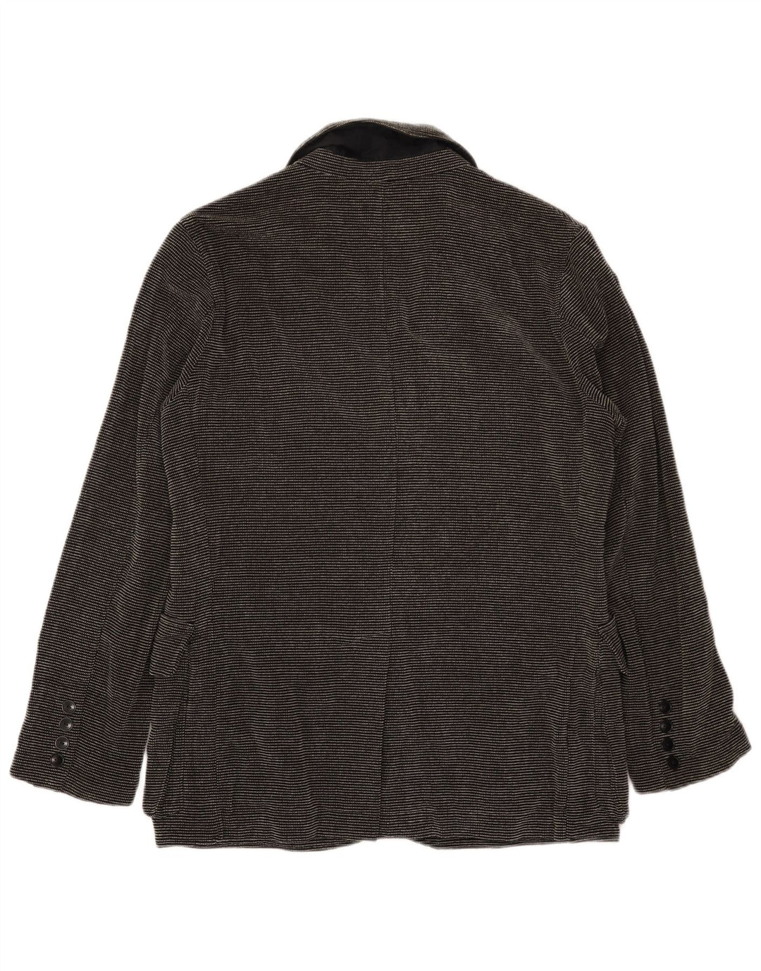 Jaqueta blazer masculina Kandis & Kandis Mann Reino Unido 38 risca de giz preta média