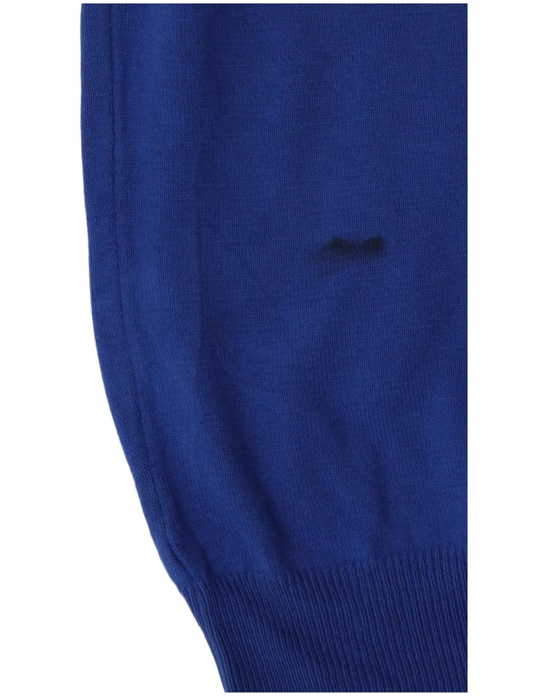 Zara Suéter masculino com gola redonda e algodão azul médio