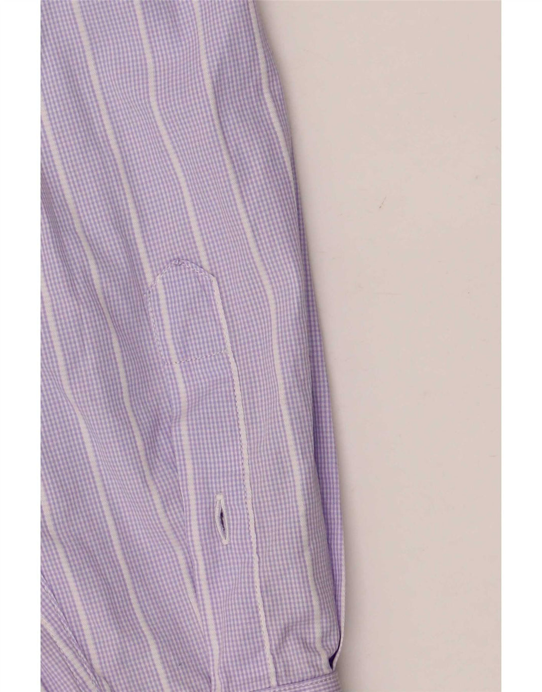 Camisa masculina Lacoste tamanho 42 grande algodão listrado roxo