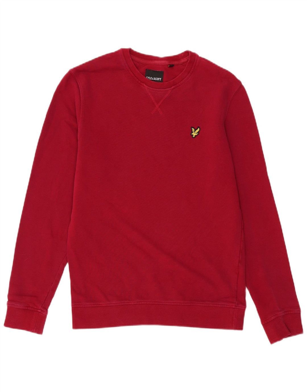 LYLE & SCOTT moletom masculino jumper pequeno algodão vermelho