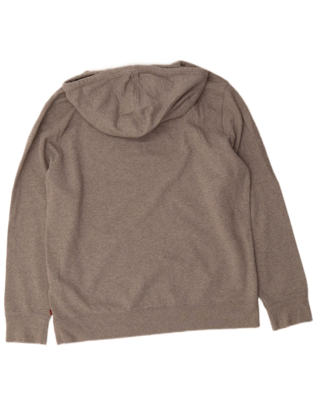 Suéter com capuz gráfico masculino LEVI'S grande algodão cinza