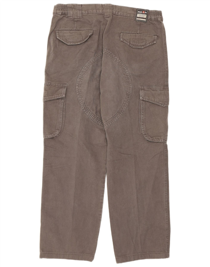 Calça cargo reta masculina Murphy & Nye W33 L28 algodão cinza