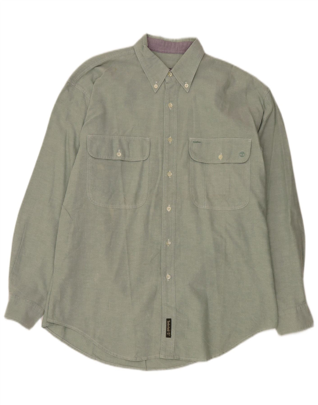 Camisa masculina Timberland verde médio algodão