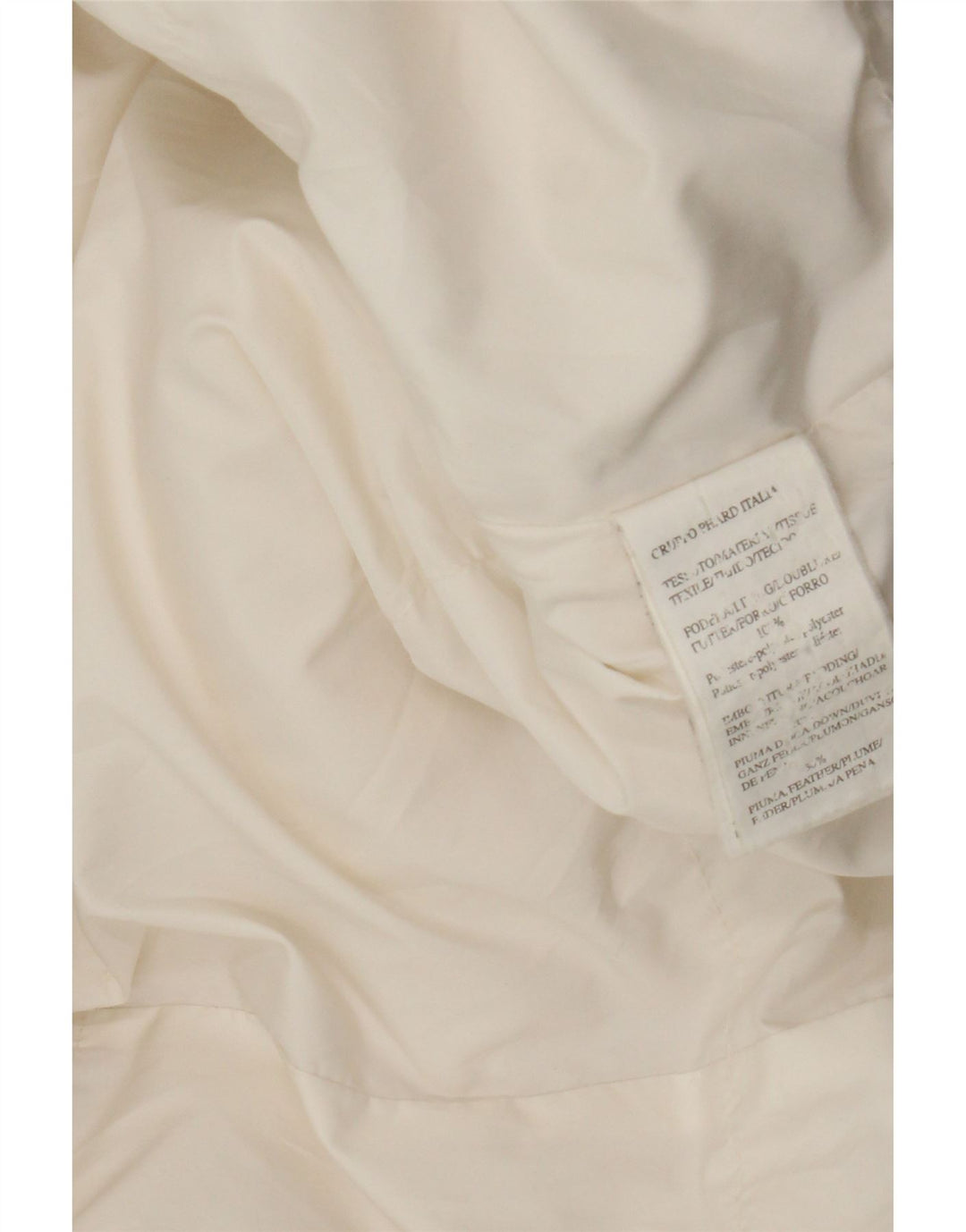 Casaco acolchoado feminino Phard UK 16 grande poliéster branco