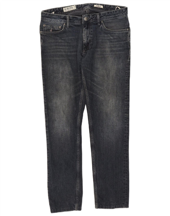 Marlboro Classics Masculino Jeans Slim W34 L30 Azul Marinho