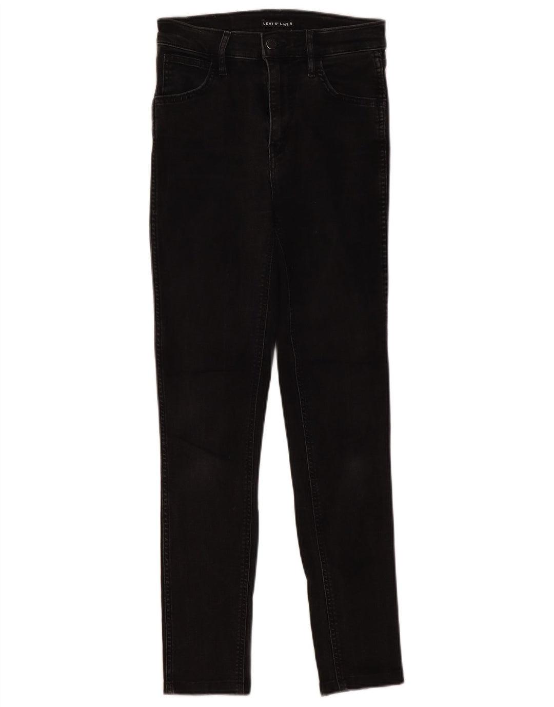 Jeans skinny feminino LEVI'S W26 L28 algodão preto