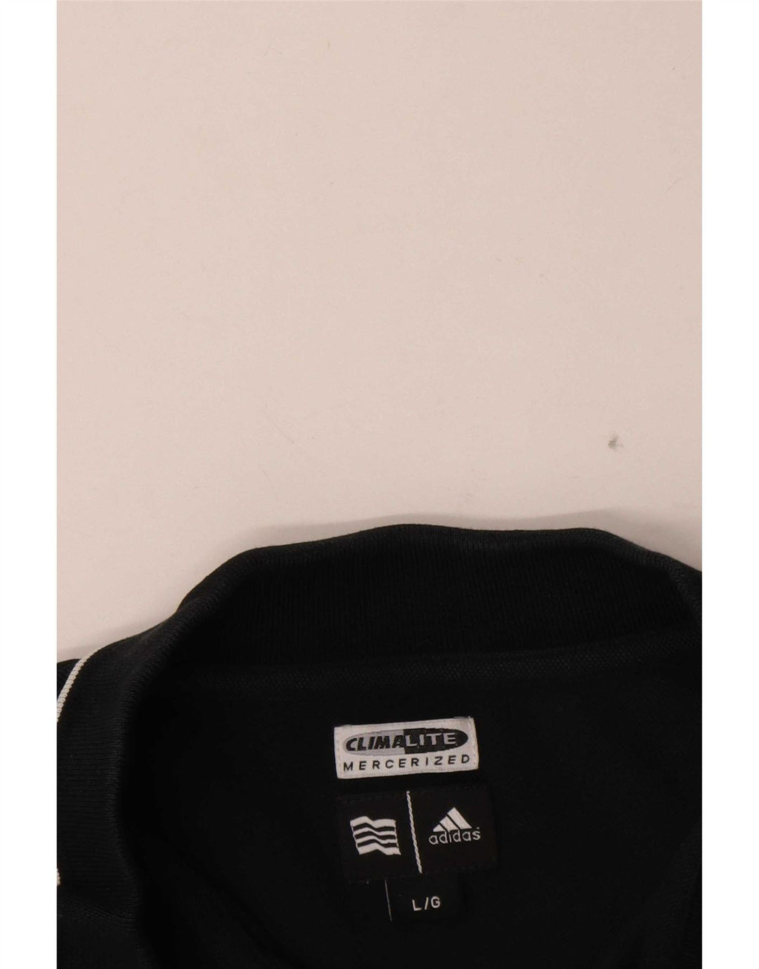 Adidas Mens Climalite Polo Grande Algodão Preto