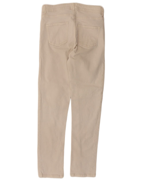 Marks & Spencer Feminino The Lily Slim Jeans Reino Unido 10 Pequeno W28 L27 Algodão Bege