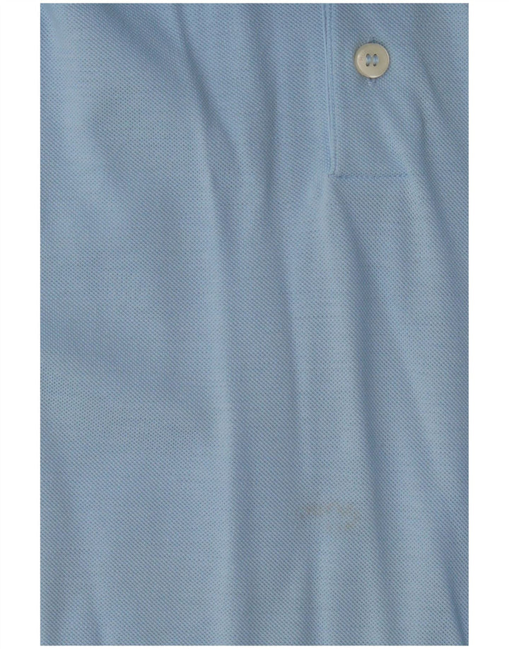 Camisa polo masculina de manga comprida HUGO BOSS XL azul algodão