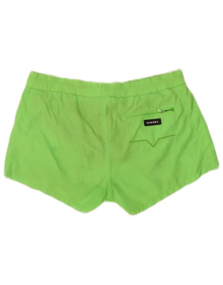 Shorts de natação diesel masculino gráfico pequeno poliéster verde