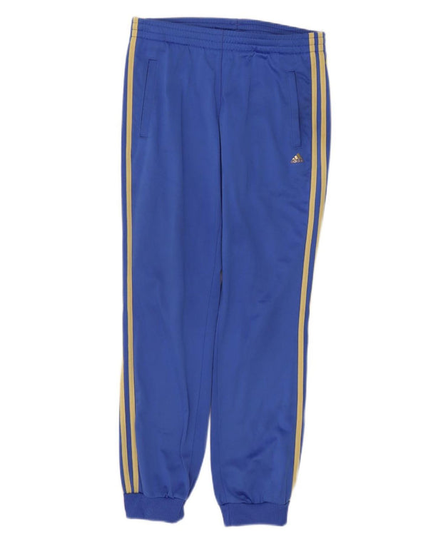 Adidas Womens Climalite Calças de treino Joggers UK 8/10 Pequeno Azul