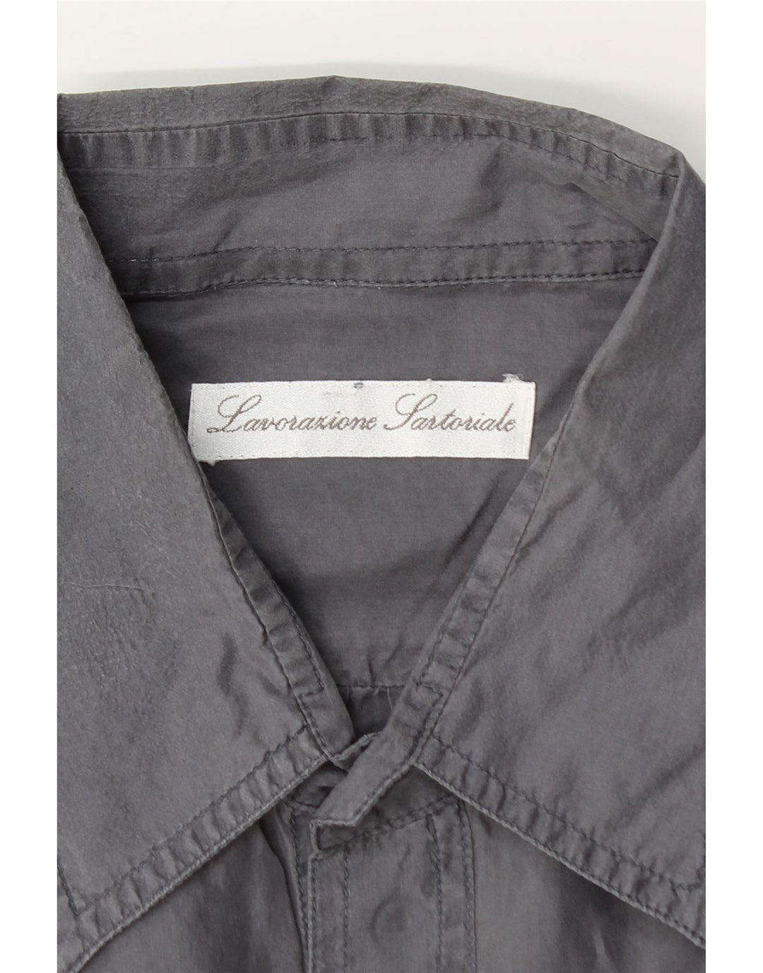 Camisa masculina vintage de manga curta 2XL cinza