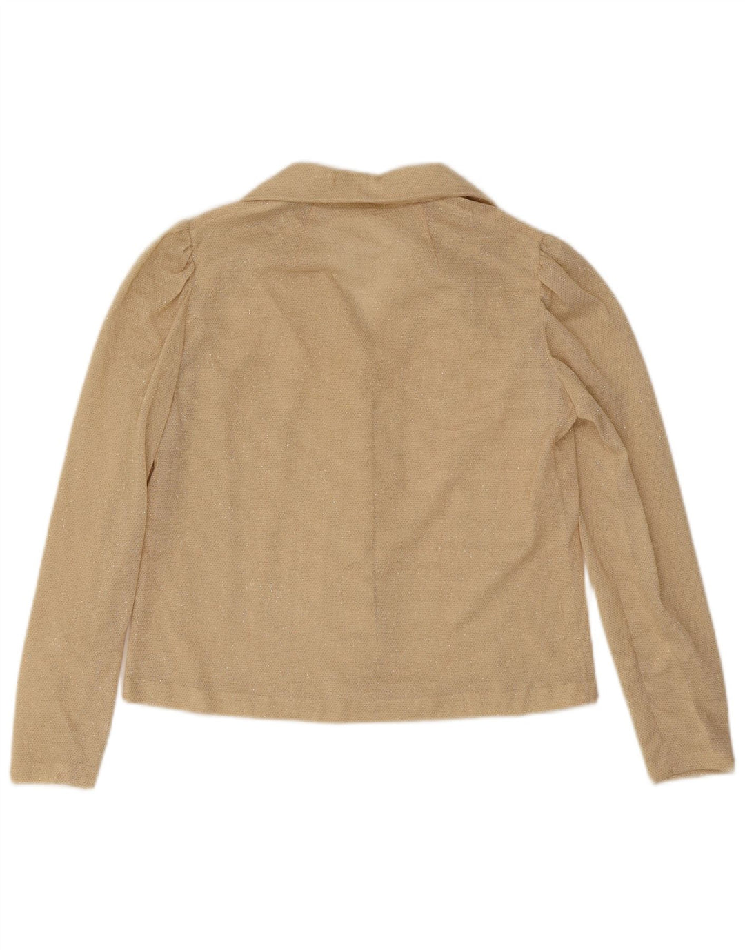 Blusa feminina vintage UK 14 bege médio