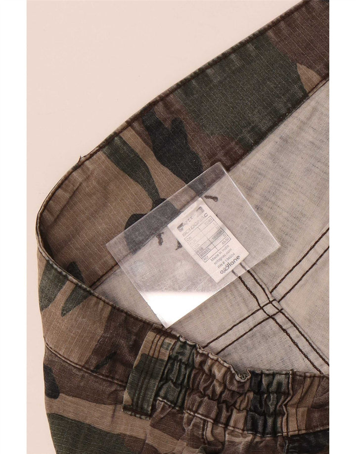 Solognac Mens Cargo Shorts Médio W34 Algodão Camuflado Multicolorido