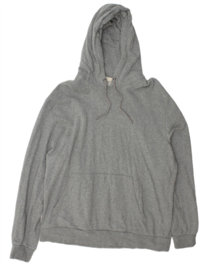 Suéter masculino com capuz Marks & Spencer 2XL algodão cinza