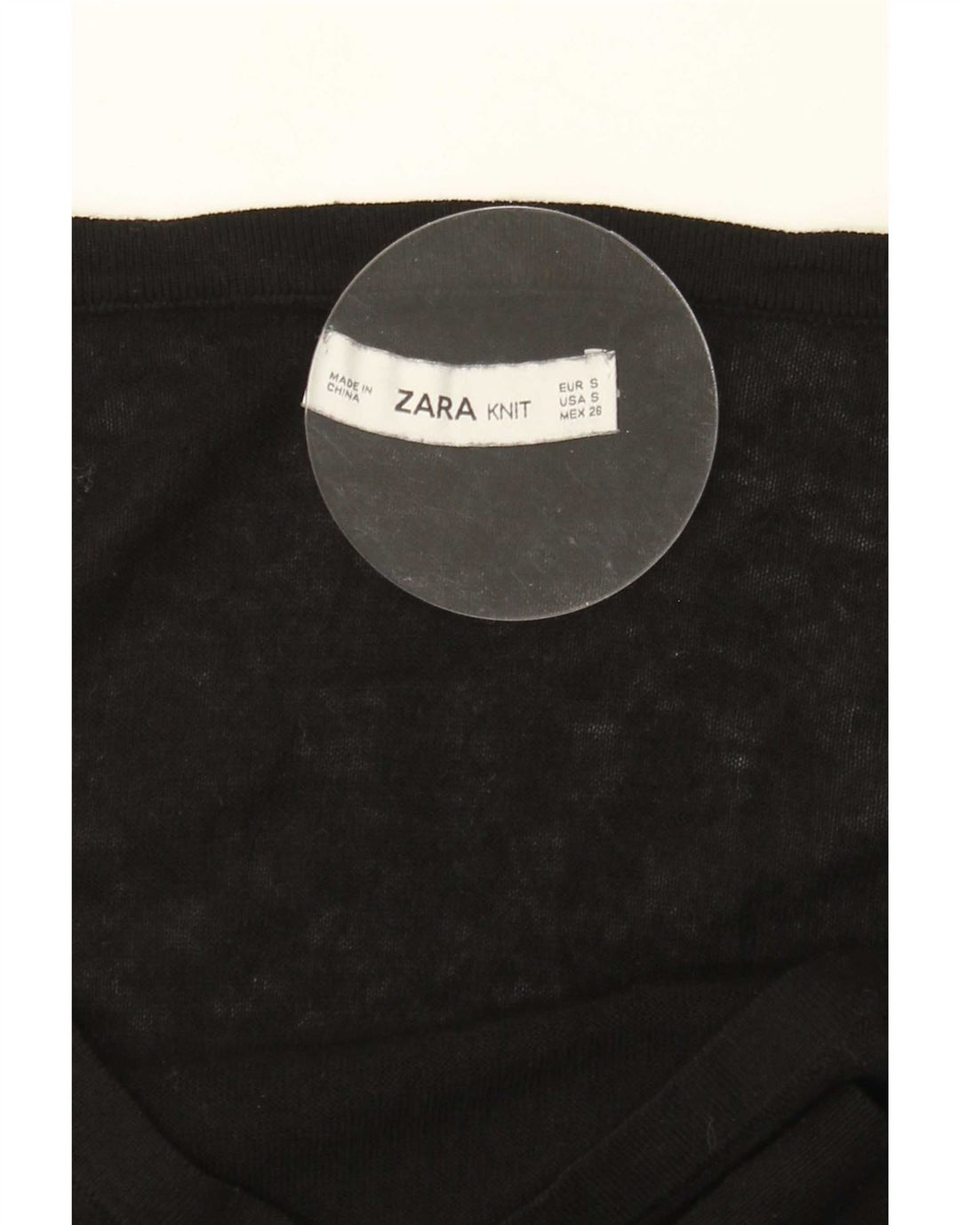Vestido jumper feminino Zara tamanho grande Reino Unido 10 pequeno preto