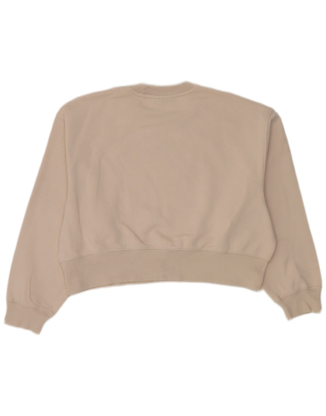 Adidas feminino oversized moletom jumper reino unido 8/10 pequeno bege algodão