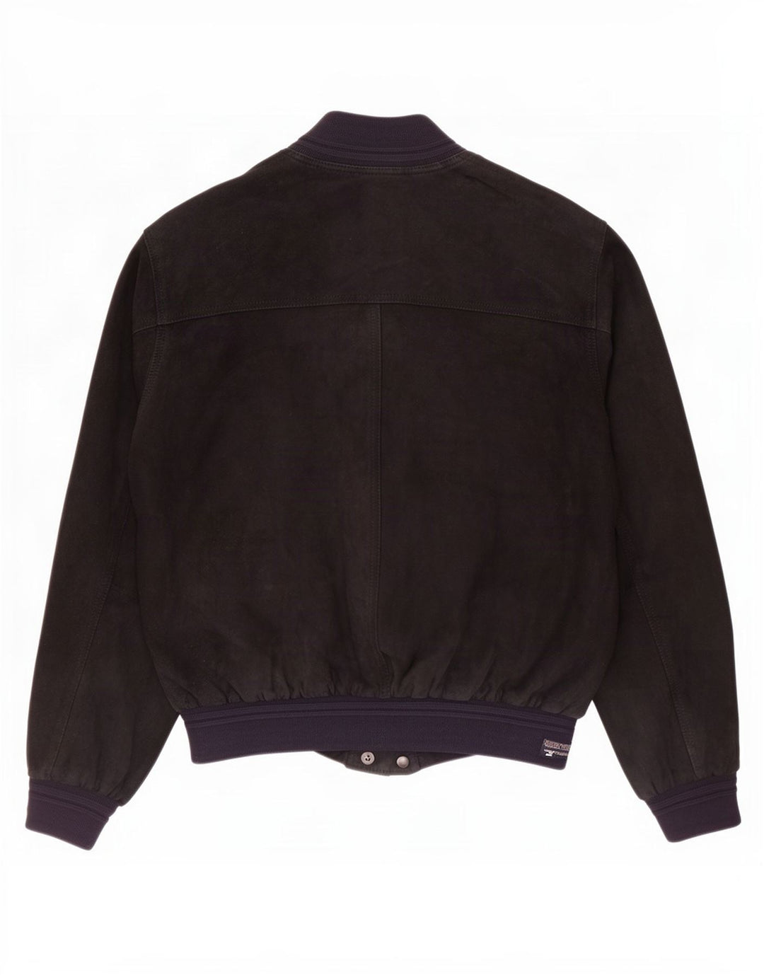 Jaqueta bomber masculina Orfatti em camurça IT 48 couro azul marinho médio