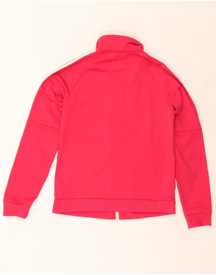 ADIDAS Womens Tracksuit Top Jacket UK 4/6 XS Rosa Poliéster