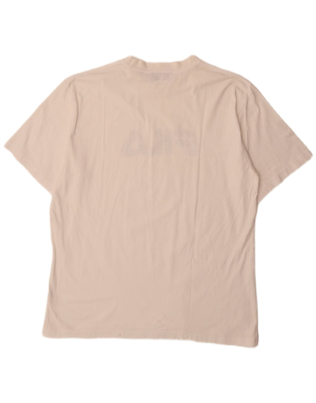 Camiseta masculina Fila Regular Graphic Top IT 58 2XL algodão branco