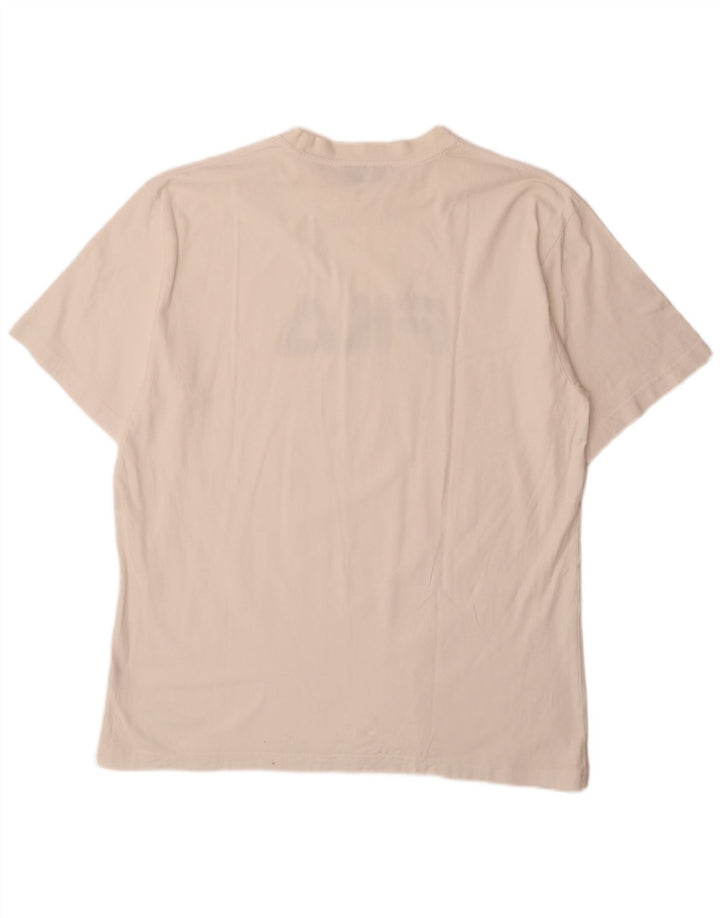 Camiseta masculina Fila Regular Graphic Top IT 58 2XL algodão branco