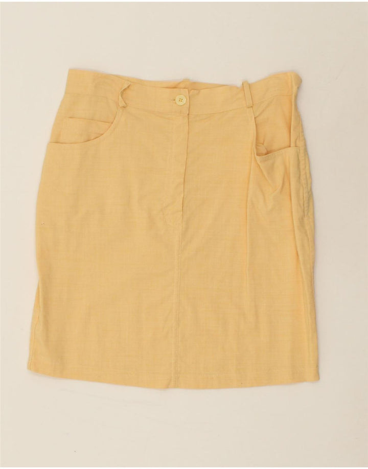 VINTAGE Womens Straight Skirt W32 Large  Yellow | Vintage Vintage | Thrift | Second-Hand Vintage | Used Clothing | Messina Hembry 